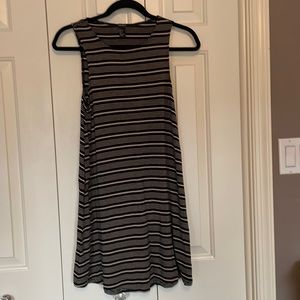 Forever 21 S Black & Tan Striped Dress